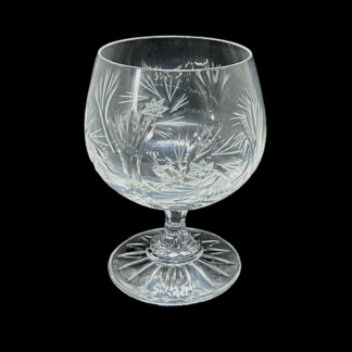 6 krystall cognac glass
