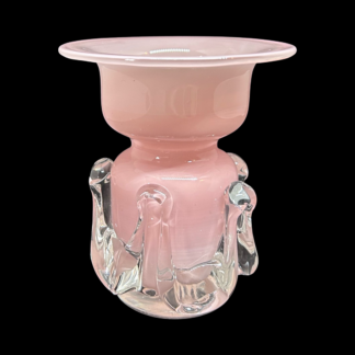 Liten rosa, vintage vase